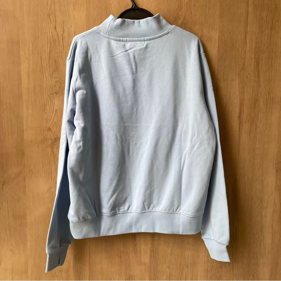 Parke Light Blue Varsity Logo Crewneck Sweatshirt - Picture 4 of 6